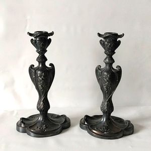 Pairpoint Antique 1904 Art Nouveau candleholders